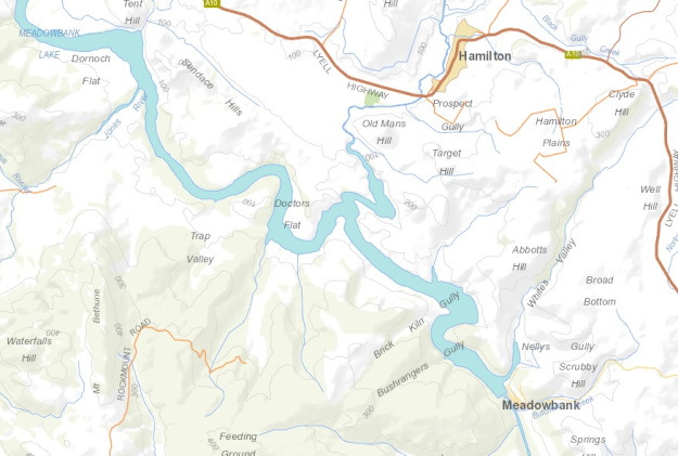 I Down Meadowbank Lake to Meadowbanl Dam.jpg
