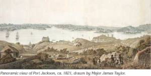 James Taylor Panoramic-view-of-Port-Jackson-c1821